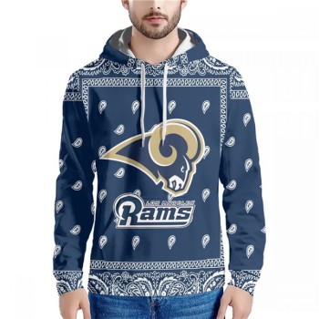 Men's Los Angeles Rams Navy Pullover Hoodie Men's Los Angeles Rams Navy Pullover Hoodie