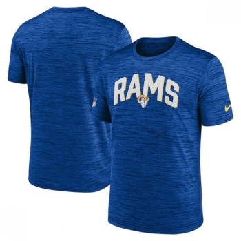Men's Los Angeles Rams Royal Sideline Velocity Stack Performance T-Shirt Men's Los Angeles Rams Royal Sideline Velocity Stack Performance T-Shirt