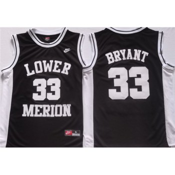 Men's Lower Merion #33 Kobe Bryant Black Stitched Jersey Men's Lower Merion #33 Kobe Bryant Black Stitched Jersey