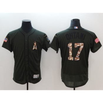 Men's MLB Los Angeles Angels #17 Shohei OhtaNinolive Green Flexbase Jersey Men's MLB Los Angeles Angels #17 Shohei OhtaNinolive Green Flexbase Jersey