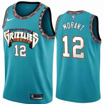 Men's Memphis Grizzlies #12 Ja Morant Blue Stitched Jersey Men's Memphis Grizzlies #12 Ja Morant Blue Stitched Jersey