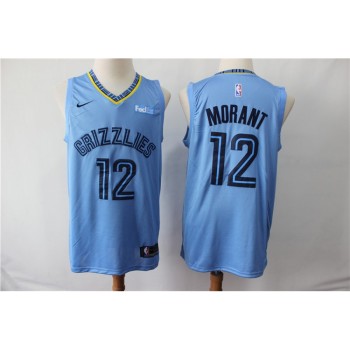 Men's Memphis Grizzlies #12 Ja Morant Blue Stitched NBA Jersey Men's Memphis Grizzlies #12 Ja Morant Blue Stitched NBA Jersey