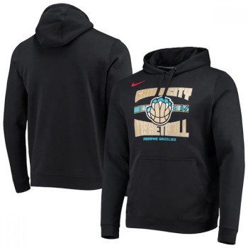 Men's Memphis Grizzlies 2021 Black City Edition Story Club Pullover Hoodie Men's Memphis Grizzlies 2021 Black City Edition Story Club Pullover Hoodie