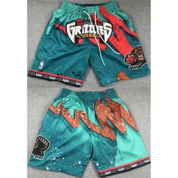 Men's Memphis Grizzlies Aqua Shorts (Run Small) Men's Memphis Grizzlies Aqua Shorts (Run Small)