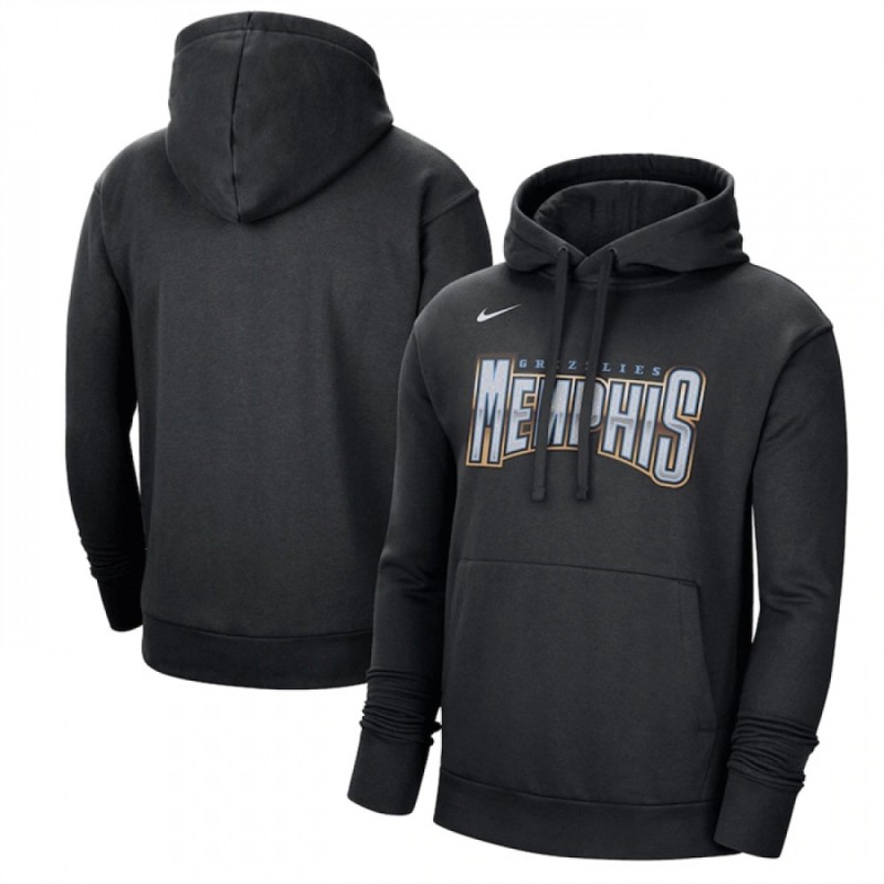 Men's Memphis Grizzlies Black 2022/23 City Edition Essential Pullover Hoodie Men's Memphis Grizzlies Black 2022/23 City Edition Essential Pullover Hoodie