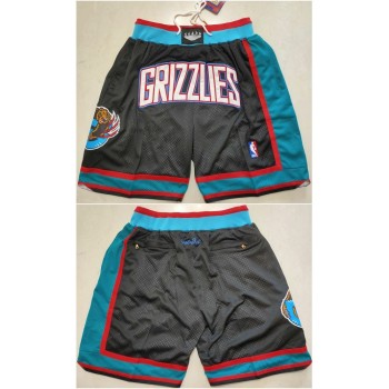 Men's Memphis Grizzlies Black Shorts (Run Small) Men's Memphis Grizzlies Black Shorts (Run Small)