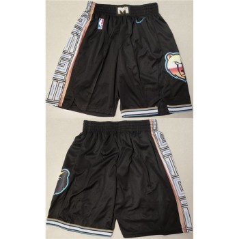 Men's Memphis Grizzlies City Edition Black Shorts (Run Small) Men's Memphis Grizzlies City Edition Black Shorts (Run Small)