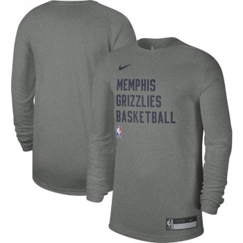 Men's Memphis Grizzlies Heather Gray 2023/24 Legend On-Court Practice Long Sleeve T-Shirt Men's Memphis Grizzlies Heather Gray 2023/24 Legend On-Court Practice Long Sleeve T-Shirt