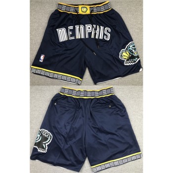 Men's Memphis Grizzlies Navy Shorts (Run Small) Men's Memphis Grizzlies Navy Shorts (Run Small)