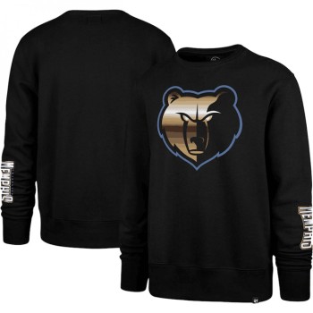 Men's Memphis Grizzlies '47 Black 2022/23 City Edition Two-Peat Headline Pullover Sweatshirt Men's Memphis Grizzlies '47 Black 2022/23 City Edition Two-Peat Headline Pullover Sweatshirt