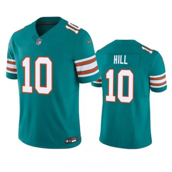 Men's Miami Dolphins #10 Tyreek Hill Aqua 2023 F.U.S.E Vapor Limited Stitched Football Jersey Men's Miami Dolphins #10 Tyreek Hill Aqua 2023 F.U.S.E Vapor Limited Stitched Football Jersey