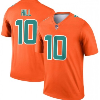 Men's Miami Dolphins #10 Tyreek Hill Orange Inverted Legend Stitched Football Jersey Men's Miami Dolphins #10 Tyreek Hill Orange Inverted Legend Stitched Football Jersey