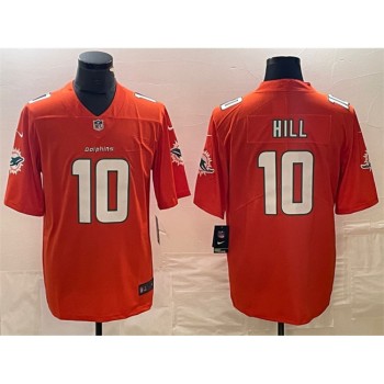 Men's Miami Dolphins #10 Tyreek Hill Orange Vapor Untouchable Limited Stitched Football Jersey Men's Miami Dolphins #10 Tyreek Hill Orange Vapor Untouchable Limited Stitched Football Jersey