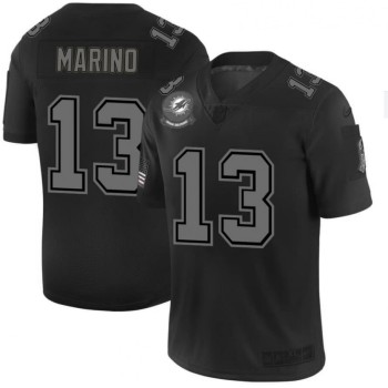Men's Miami Dolphins #13 Dan Marino 2019 Black Salute To Service Limited Stitched Jersey Men's Miami Dolphins #13 Dan Marino 2019 Black Salute To Service Limited Stitched Jersey