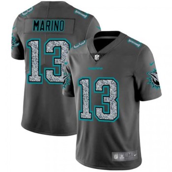 Men's Miami Dolphins #13 Dan Marino 2019 Gray Fashion Static Limited Stitched NFL Jersey Men's Miami Dolphins #13 Dan Marino 2019 Gray Fashion Static Limited Stitched NFL Jersey