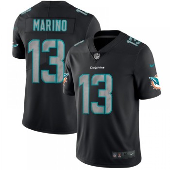 Men's Miami Dolphins #13 Dan Marino Black 2018 Impact Limited Stitched NFL Jersey Men's Miami Dolphins #13 Dan Marino Black 2018 Impact Limited Stitched NFL Jersey