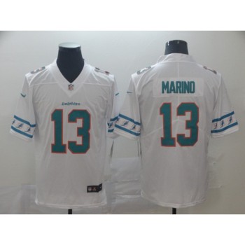Men's Miami Dolphins #13 Dan Marino White Team Logo Stitched NFL Jersey Men's Miami Dolphins #13 Dan Marino White Team Logo Stitched NFL Jersey