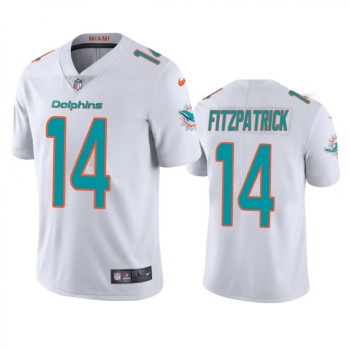 Men's Miami Dolphins #14 Ryan Fitzpatrick White Vapor Untouchable NFL Limited Stitched Jersey Men's Miami Dolphins #14 Ryan Fitzpatrick White Vapor Untouchable NFL Limited Stitched Jersey