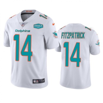 Men's Miami Dolphins #14 Ryan Fitzpatrick White With 347 Shula Patch 2020 Vapor Untouchable Limited Stitched NFL Jersey Men's Miami Dolphins #14 Ryan Fitzpatrick White With 347 Shula Patch 2020 Vapor Untouchable Limited Stitched NFL Jersey