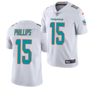 Men's Miami Dolphins #15 Jaelan Phillips White 2021 Vapor Untouchable Limited Stitched NFL Jersey Men's Miami Dolphins #15 Jaelan Phillips White 2021 Vapor Untouchable Limited Stitched NFL Jersey