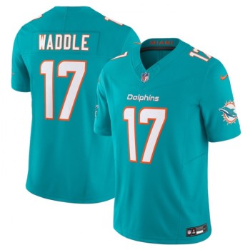 Men's Miami Dolphins #17 Jaylen Waddle Aqua 2023 F.U.S.E Vapor Limited Stitched Football Jersey Men's Miami Dolphins #17 Jaylen Waddle Aqua 2023 F.U.S.E Vapor Limited Stitched Football Jersey