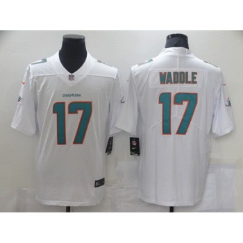 Men's Miami Dolphins #17 Jaylen Waddle White 2021 Vapor Untouchable Limited Stitched Jersey Men's Miami Dolphins #17 Jaylen Waddle White 2021 Vapor Untouchable Limited Stitched Jersey