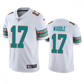 Men's Miami Dolphins #17 Jaylen Waddle White Vapor Stitched Football Jersey Men's Miami Dolphins #17 Jaylen Waddle White Vapor Stitched Football Jersey