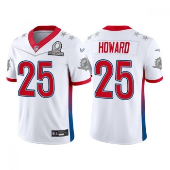 Men's Miami Dolphins #25 Xavien Howard 2022 White AFC Stitched Jersey Men's Miami Dolphins #25 Xavien Howard 2022 White AFC Stitched Jersey