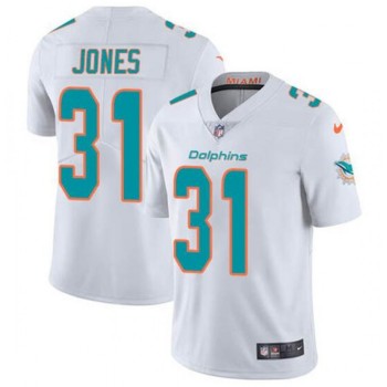 Men's Miami Dolphins #31 Byron Jones White Vapor Untouchable Limited Stitched Jersey Men's Miami Dolphins #31 Byron Jones White Vapor Untouchable Limited Stitched Jersey