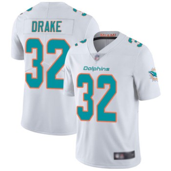 Men's Miami Dolphins #32 Kenyan Drake White Vapor Untouchable NFL Limited Stitched Jersey Men's Miami Dolphins #32 Kenyan Drake White Vapor Untouchable NFL Limited Stitched Jersey