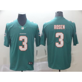 Men's Miami Dolphins #3 Josh Rosen Aqua Green Vapor Untouchable NFL Limited Stitched Jersey Men's Miami Dolphins #3 Josh Rosen Aqua Green Vapor Untouchable NFL Limited Stitched Jersey