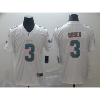 Men's Miami Dolphins #3 Josh Rosen White Vapor Untouchable NFL Limited Stitched Jersey Men's Miami Dolphins #3 Josh Rosen White Vapor Untouchable NFL Limited Stitched Jersey