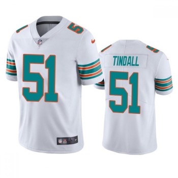 Men's Miami Dolphins #51 Channing Tindall White Color Rush Limited Stitched Football Jersey Men's Miami Dolphins #51 Channing Tindall White Color Rush Limited Stitched Football Jersey