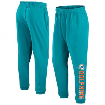 Men's Miami Dolphins Aqua Chop Block Fleece Sweatpants Men's Miami Dolphins Aqua Chop Block Fleece Sweatpants