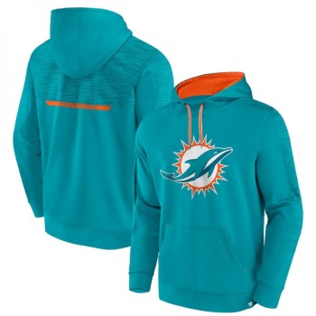 Men's Miami Dolphins Aqua Defender Evo Pullover Hoodie Men's Miami Dolphins Aqua Defender Evo Pullover Hoodie