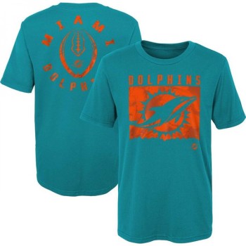Men's Miami Dolphins Aqua Preschool Liquid Camo Logo T-Shirt Men's Miami Dolphins Aqua Preschool Liquid Camo Logo T-Shirt