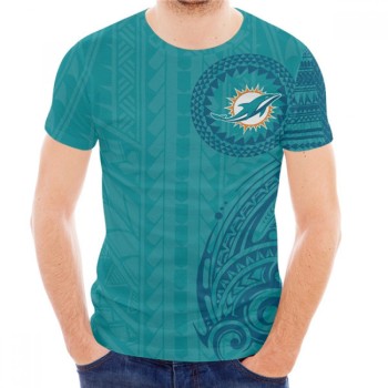 Men's Miami Dolphins Aqua T-Shirt Men's Miami Dolphins Aqua T-Shirt