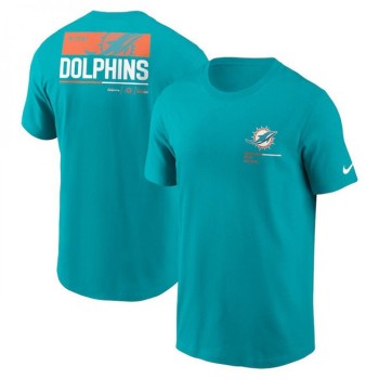 Men's Miami Dolphins Aqua Team Incline T-Shirt Men's Miami Dolphins Aqua Team Incline T-Shirt