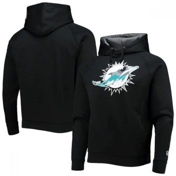 Men's Miami Dolphins Black Pullover Hoodie Men's Miami Dolphins Black Pullover Hoodie