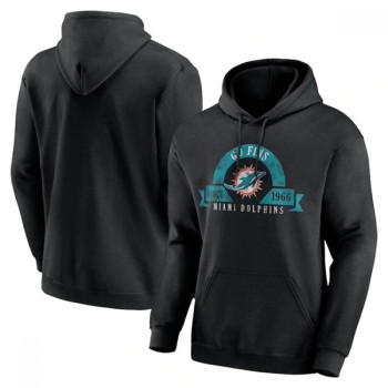 Men's Miami Dolphins Black Pullover Hoodie Men's Miami Dolphins Black Pullover Hoodie