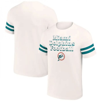 Men's Miami Dolphins Cream x Darius Rucker Collection Vintage T-Shirt Men's Miami Dolphins Cream x Darius Rucker Collection Vintage T-Shirt