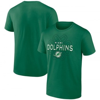 Men's Miami Dolphins Kelly Green Celtic Knot T-Shirt Men's Miami Dolphins Kelly Green Celtic Knot T-Shirt