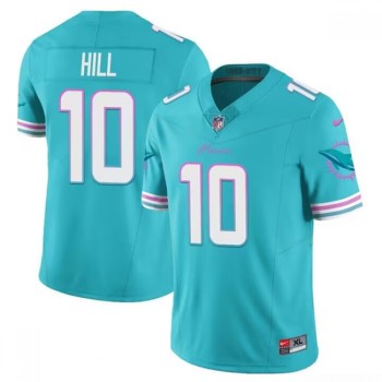 Men's Miami Dolphins #10 Tyreek Hill Aqua 2023 F.U.S.E Alternate Vapor Limited Stitched Football Jersey Men's Miami Dolphins #10 Tyreek Hill Aqua 2023 F.U.S.E Alternate Vapor Limited Stitched Football Jersey