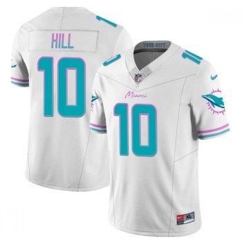 Men's Miami Dolphins #10 Tyreek Hill White 2023 F.U.S.E Alternate Vapor Limited Stitched Football Jersey Men's Miami Dolphins #10 Tyreek Hill White 2023 F.U.S.E Alternate Vapor Limited Stitched Football Jersey