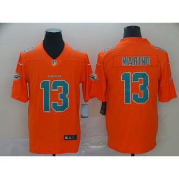 Men's Miami Dolphins #13 Dan Marino Orange Inverted Legend Stitched NFL Jersey Men's Miami Dolphins #13 Dan Marino Orange Inverted Legend Stitched NFL Jersey