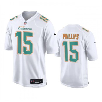 Men's Miami Dolphins #15 Jaelan Phillips White Fashion Vapor Untouchable Stitched Football Jersey Men's Miami Dolphins #15 Jaelan Phillips White Fashion Vapor Untouchable Stitched Football Jersey