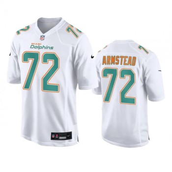 Men's Miami Dolphins #72 Terron Armstead White Fashion Vapor Untouchable Stitched Football Jersey Men's Miami Dolphins #72 Terron Armstead White Fashion Vapor Untouchable Stitched Football Jersey