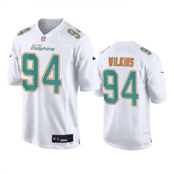 Men's Miami Dolphins #94 Christian Wilkins White Fashion Vapor Untouchable Stitched Football Jersey Men's Miami Dolphins #94 Christian Wilkins White Fashion Vapor Untouchable Stitched Football Jersey