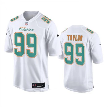 Men's Miami Dolphins #99 Jason Taylor White Fashion Vapor Untouchable Stitched Football Jersey Men's Miami Dolphins #99 Jason Taylor White Fashion Vapor Untouchable Stitched Football Jersey
