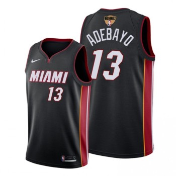 Men's Miami Heat #13 Bam Adebayo 2020 Black Finals Bound Icon Edition Swingman Swingman Stitched Jersey Men's Miami Heat #13 Bam Adebayo 2020 Black Finals Bound Icon Edition Swingman Swingman Stitched Jersey